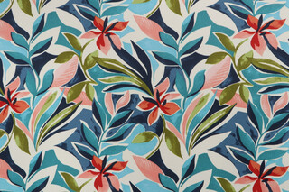 Richloom Soma Printed Polyester Outdoor Fabric in Multi