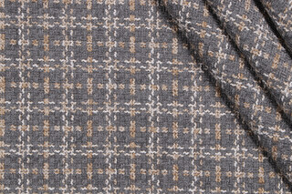 Waverly Full Effect Woven Chenille Upholstery Fabric in Graphite