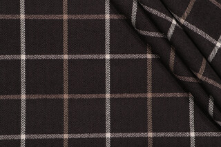 Guetta Woven Chenille Upholstery Fabric in Ebony