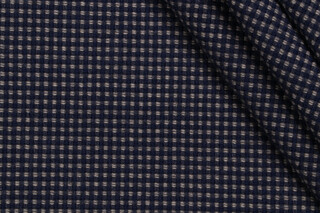 Rochelle Woven Upholstery Fabric in Navy
