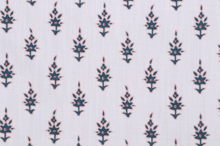Lacefield Hilda Printed Cotton Blend Drapery Fabric in Aegean