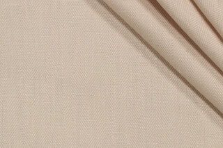 Herringbone Woven Decorator Fabric in Natural
