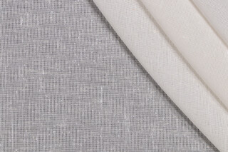 Clements Sheer Drapery Fabric in White