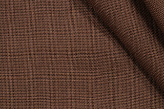 Burlap Woven Decorator Fabric in Cocoa