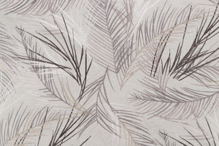 Adeline Embroidered Drapery Fabric in Fog