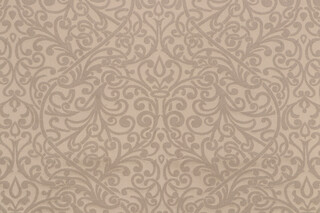 Selene Damask Decorator Fabric in Platinum