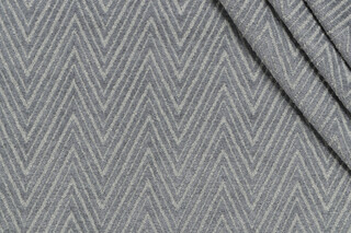 Indra Woven Chenille Upholstery Fabric in Slate