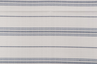 Ticking Woven Polyolefin Outdoor Fabric in Indigo