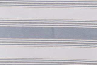 Coronado Stripe Woven Polyolefin Outdoor Fabric in Bay Blue