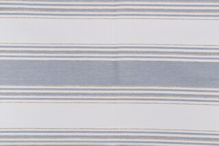 Coronado Stripe Woven Polyolefin Outdoor Fabric in Bay Blue