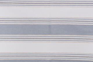 Coronado Stripe Woven Polyolefin Outdoor Fabric in Bay Blue
