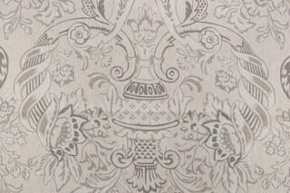 Portfolio Textiles Royale Printed Linen Drapery Fabric in Slate for Kravet CLOSEOUT