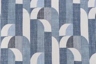 Bijoux Printed Decorator Fabric in Ocean