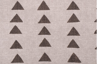 PK Lifestyles Nomadic Triangle Printed Polyester Outdoor Fabric in Graphite