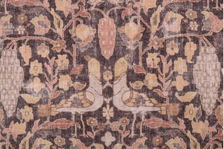 Kaufmann Locanda Printed Cotton Drapery Fabric in Teak