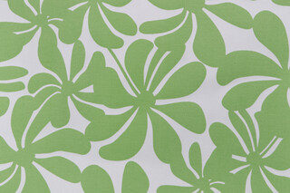 Premier Prints Twirly Printed Polyester Outdoor Fabric in Courtyard Green