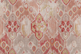 1 Yard Richloom Yucatan Printed Cotton Blend Drapery Fabric in Adobe