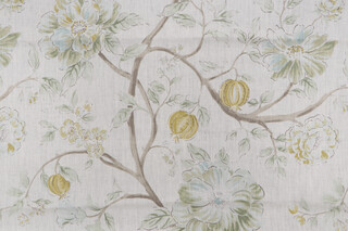 Sarah Richardson Errington Printed Linen Drapery Fabric in Meadow for Kravet CLOSEOUT