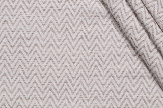 1 Yard Chevron Woven Decorator Fabric in Silver