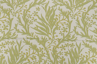 Floral Seas Woven Polyolefin Outdoor Fabric in Citron