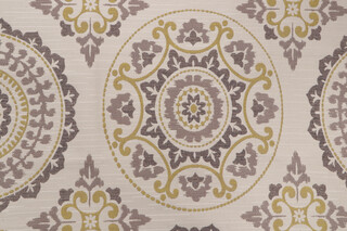 Susannah Damask Decorator Fabric in Graphite