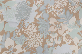 Claude Polyolefin Tapestry Outdoor Fabric in Aqua