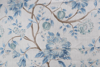 1 Yard Sarah Richardson Errington Printed Linen Drapery Fabric for Kravet CLOSEOUT