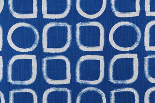 Robert Allen Asawa Block Printed Cotton Drapery Fabric in High Noon