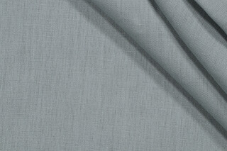 Beatriz Woven Linen Decorator Fabric in Aluminio