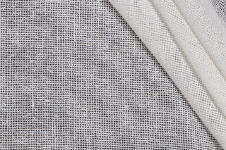 PK Lifestyles Lucas Sheer Drapery Fabric in White 