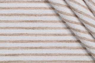 PK Lifestyles Treasured Stripe Woven Upholstery Fabric in Wheat 