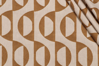PK Lifestyles Calder Embroidered Decorator Fabric in Golden 