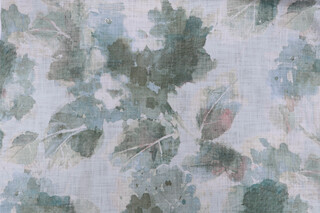 PK Lifestyles Still Waters Printed Cotton Drapery Fabric in Jade 