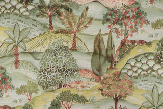 PK Lifestyles Walk In The Park Printed Cotton Drapery Fabric in Sunkiss 