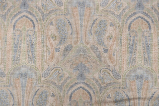 P Kaufmann Fairfax Printed Cotton Blend Drapery Fabric in Mineral 