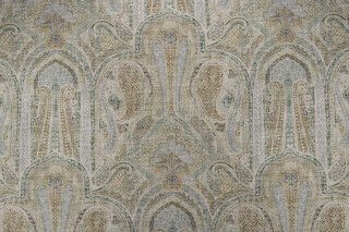 P Kaufmann Fairfax Printed Cotton Blend Drapery Fabric in Moss 