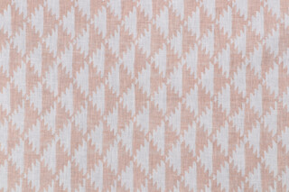 P Kaufmann Kiva Printed Cotton Blend Drapery Fabric in Blush 