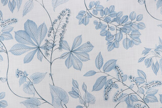 P Kaufmann Colette Printed Cotton Decorator Fabric in Porcelain 