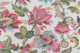 P Kaufmann Montgomery Printed Linen Blend Drapery Fabric in Summer 