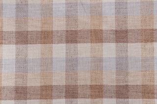 P Kaufmann Union Check Woven Upholstery Fabric in Sandalwood 