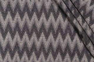 PK Lifestyles Chevron Chenille Upholstery Fabric in Sable 