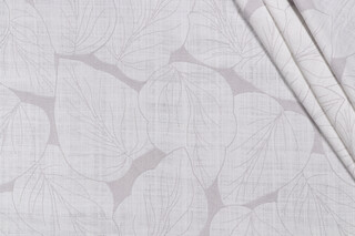 PK Lifestyles Philodendron Embroidered Drapery Fabric in Silver 