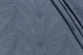PK Lifestyles To The Point Embroidered Drapery Fabric in Indigo 