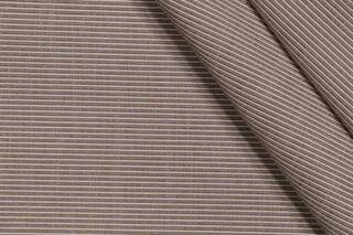 Sunbrella Rib 7761-0000 Woven Solution Dyed Acrylic Outdoor Fabric in Taupe/Antique Beige 