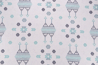 Icon Woven Upholstery Fabric in Navy 