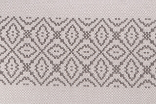 Sunbrella Tribal Stripe 370006-0001 Woven Solution Dyed Acrylic Outdoor Fabric in Pewter 