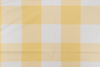 Buffalo Check Woven Cotton Decorator Fabric in Sunshine