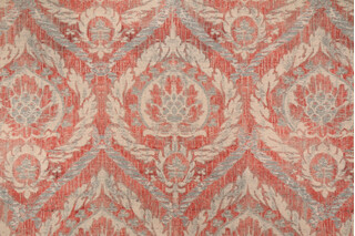 Waverly French Quarter Printed Cotton Drapery Fabric in Rouge
