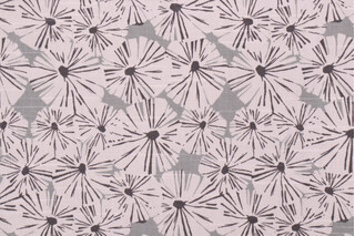 Waverly Forget Me Not Printed Cotton Drapery Fabric in Slate