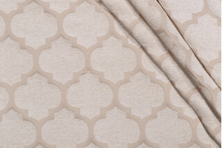 Pastis Woven Chenille Upholstery Fabric in Sand